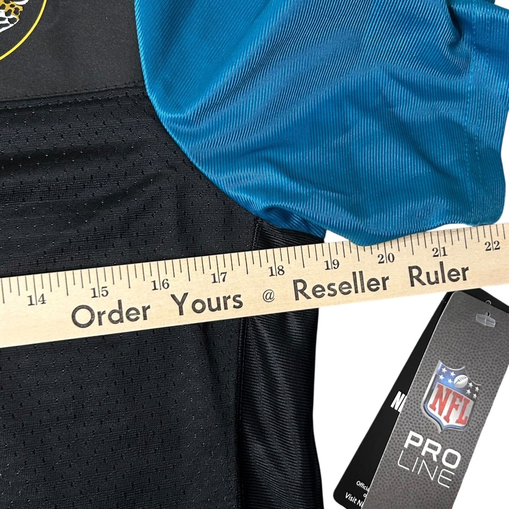 NEW Jacksonville Jaguars Jersey‎ Womens S Black Teal Blank NFL Pro Line Football - Picture 9 of 11